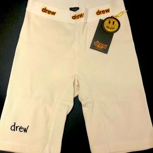 DREW white biker shorts
